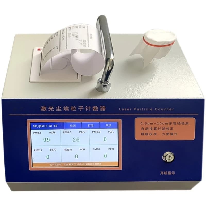 Dust particle counter, dust, concentration detector