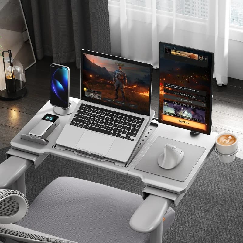 Universal Chair Armrest with Small Table Board Ergonomic Desk Computer Desk