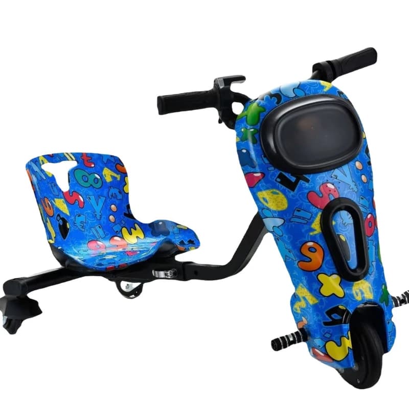 6.5 inch electric three-wheel drift car kart tail flick toy car
