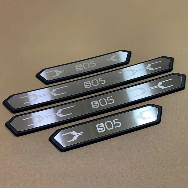 ABAIWAI For DEEPAL S05 2025 2026 2027 Door Sill Plate Strips Stainless Steel Cover Trims Car Stickers Interiors Auto Accessories