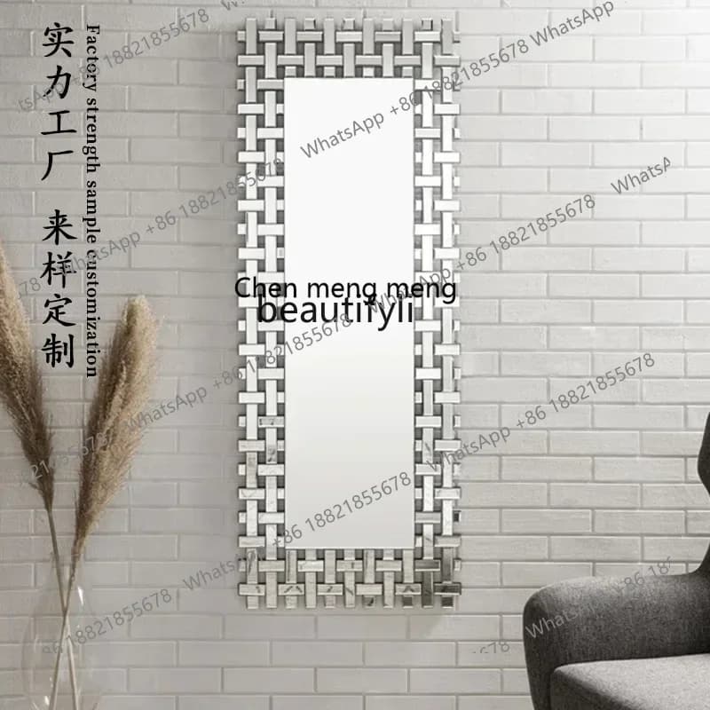 Q178 CC  Full-length mirror, makeup mirror can be hung in anti-fog bathroom, wash oval bathroom counter