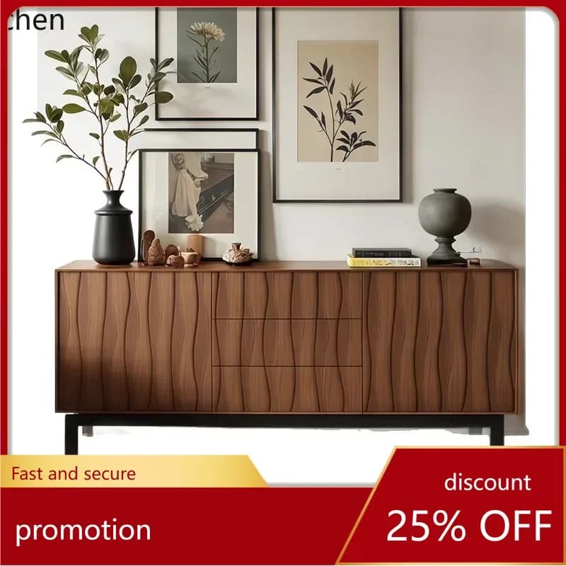 ZML Solid Wood Sideboard Cabinet Living Room Sideboard Storage Cabinet Kitchen Storage Cabinet