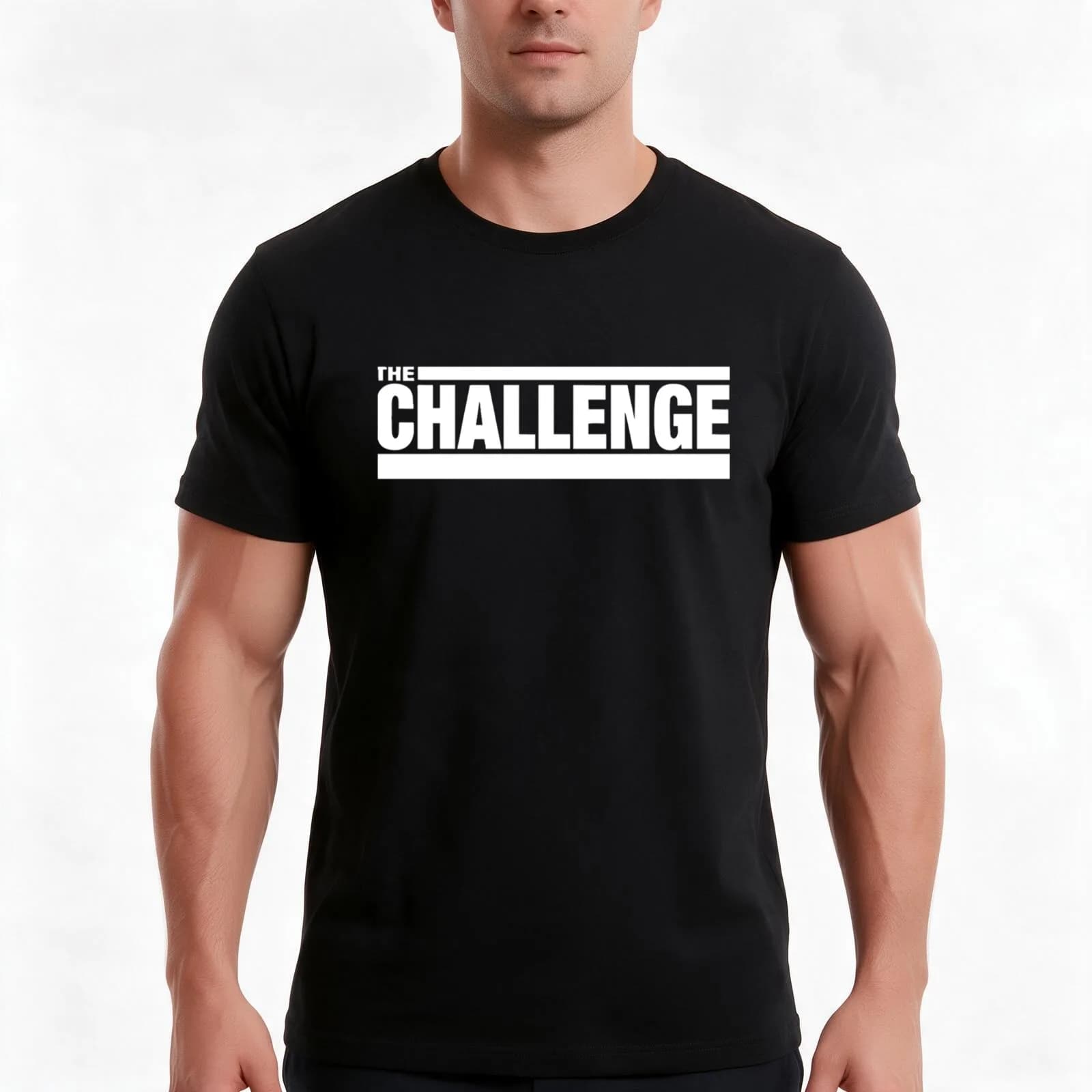 MTV the Challenge T-Shirt, Summer Casual Cotton Tee, Oversized Streetwear Tops, Vintage Graphic Print, Loose Fit Short Sleeve