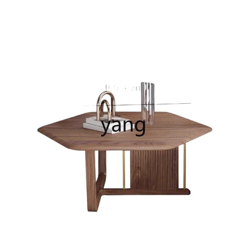LMM simple solid wood coffee table living room furniture tea table