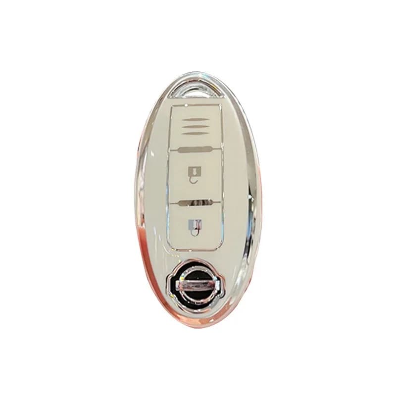 TPU Key Cover for Nissan Sylphy, Qashqai, X-Trail, Teana, Kicks, Tiida - Durable Key Protector with Keychain