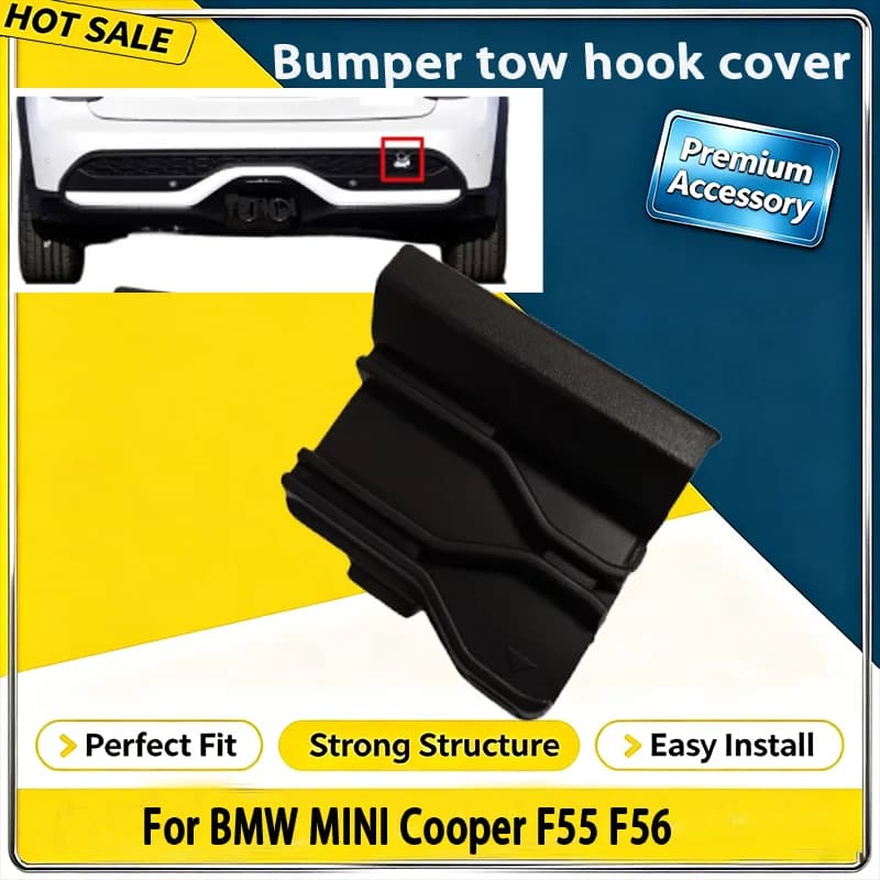 For BMW MINI Cooper F55 F56 Car Rear Bumper Tow Hook Cover Trailer Cap Towing Eye Hook Cover 51119450694