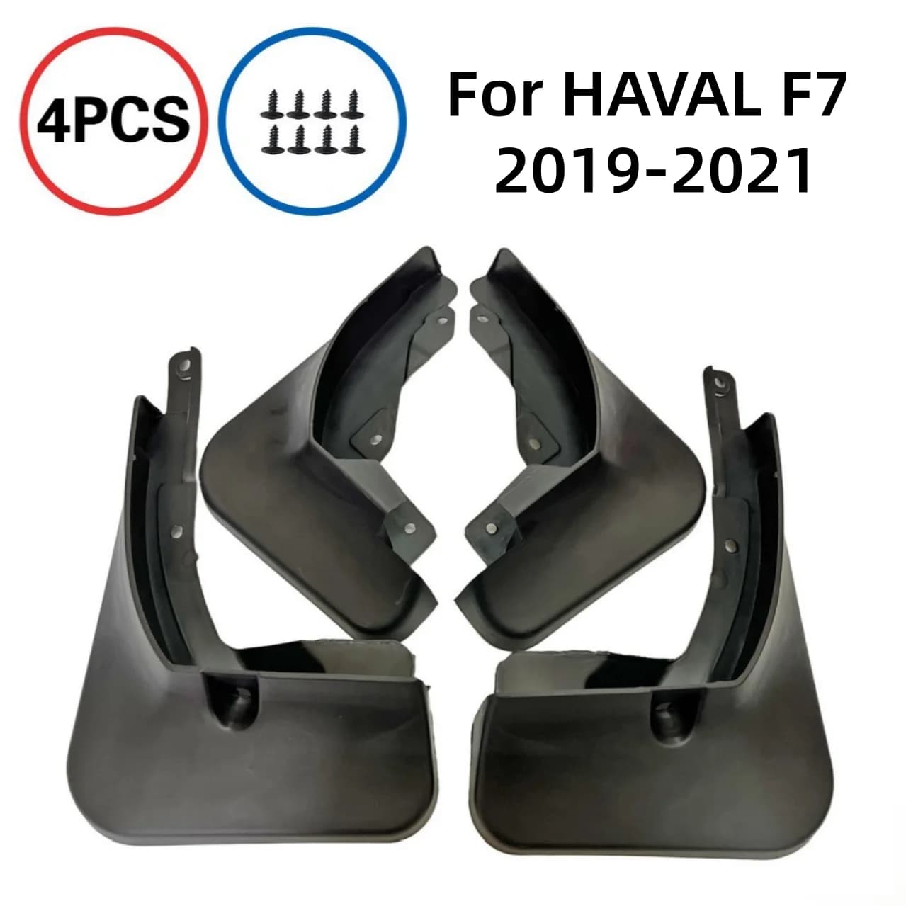 Mudflaps Car Wheel Mud Flaps Splash Guards MudFlaps Soft Black PP Wheel Fender for HAVAL F7 2019 2020 2021