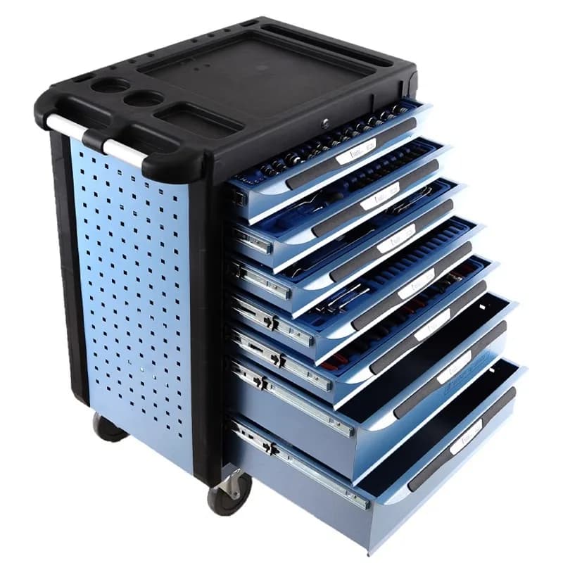 7-Layer insulated tool cart set of 98 insulated tools, dedicated to repairing electric vehicles