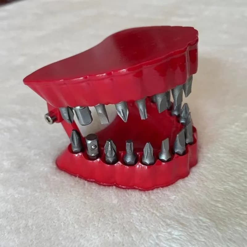 Tooth shape screwdriver drill bit ornament is strong and dual-purpose impact resistant