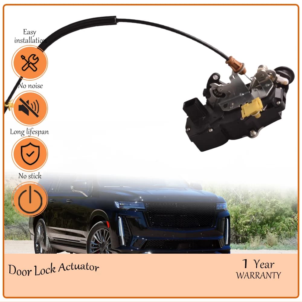 Rear Right Door Lock Actuator with Cable,Fit to Chevy Cadillac Escalade EXT,Spec 5 Pin Small Port,oem DLA818,20783860,25873489