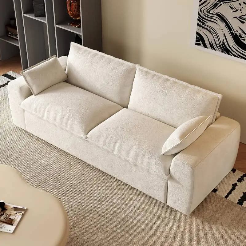 White Modern Living Room Sofas Sectional Memory Curved Bubble Sofa Living Room Lazy Boneless Divano Soggiorno Furniture For Home