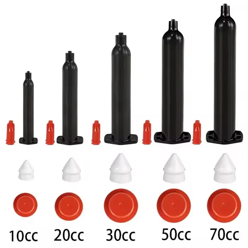 30pcs, Musashi Style 10cc 20cc 30cc 50cc 70cc PP UV Glue Dispensing Barrel Cylinder Japanese-style Dispensing for Glue Machine