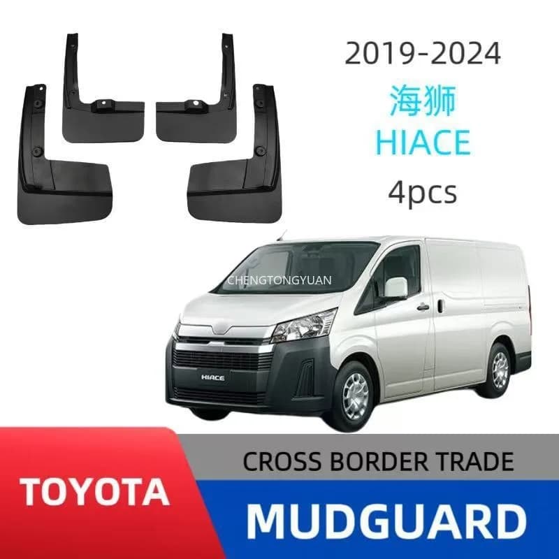 For Toyota Hiace 2019-2025 Mudguards Splash Guards Front Rear Wheels Fender Car Accessories 4Pcs Auto Parts