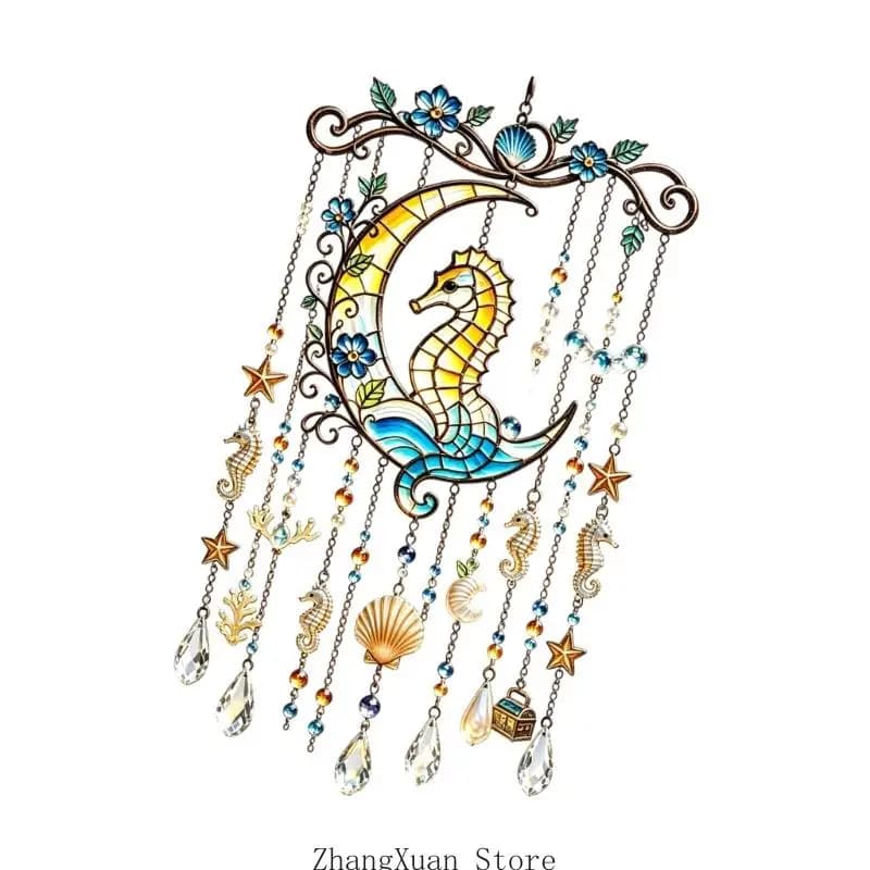 Garden Porch Ocean Theme Acrylic Piece with Suspended Form, Clear Glow, Quiet Appeal, Entry Use, and Home Charm 3XUF