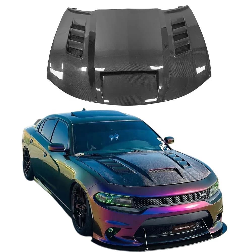 TF Style for Dodge Charger Carbon Fiber Bonnet Hood 2015-2023