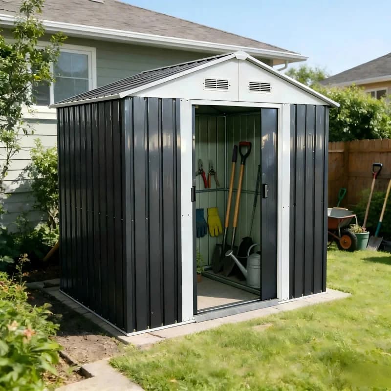 Waterproof And Breathle Den, Izle Capacity, Multi-Functional Garden Storage Shed