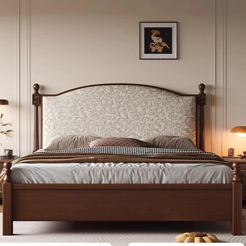 Modern Luxury Bed Double Frame Bedroom Queen Castle Wooden Design Simple Massage Bed Sleeping Safe Muebles Trendy Furniture