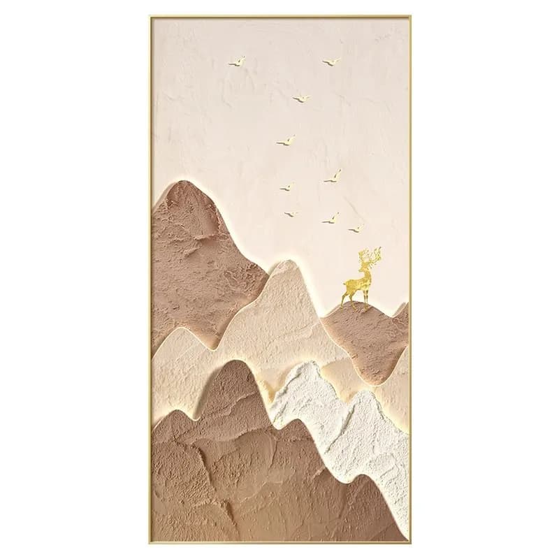 Entrance decorative painting, modern and simple, mural facing the door