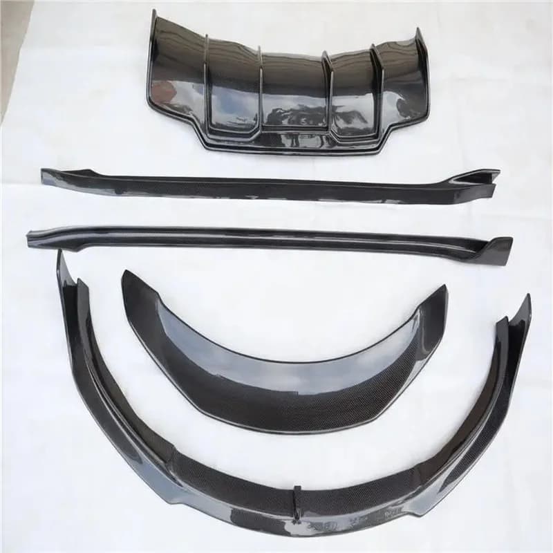 Carbon Front Lip Rear Diffuser Side Skirts Spoiler Body KIt for  Model 3