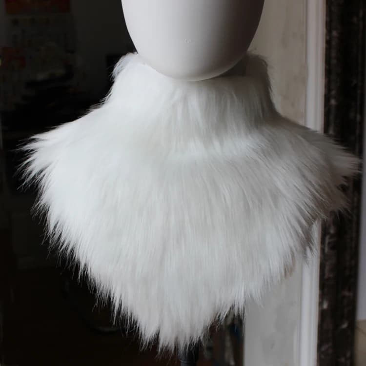 Beast Collar Decoration Fur Neck Wear For Cosplay, Kig Japanese Style Collar Beast Style Scarf Fur Collar Fury Role-play Clothes