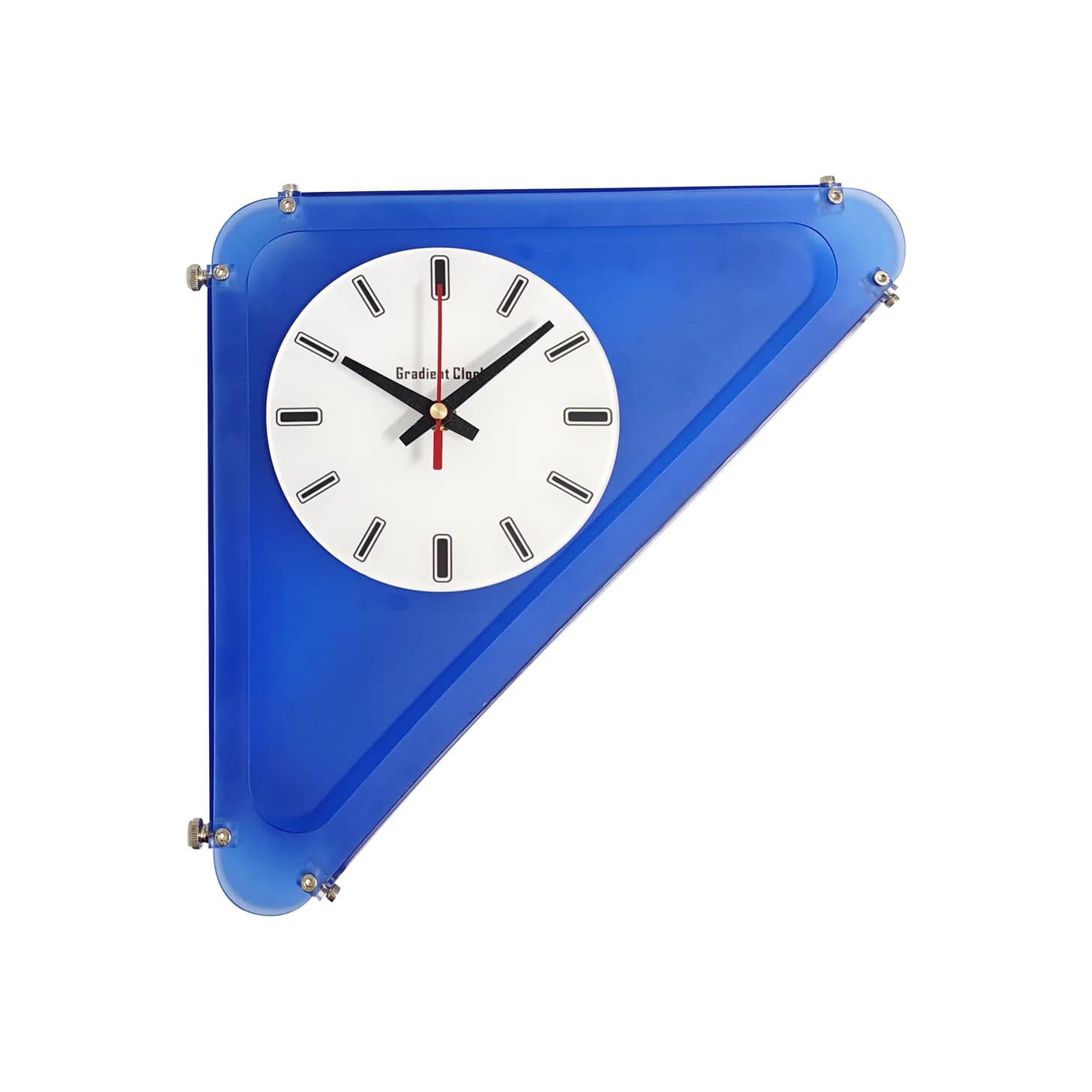 Corner Clock Triangular Wall Clock Wall Quiet Clocks Simple Corner Wall Decorative Clock Creative Double-Sided Living Room