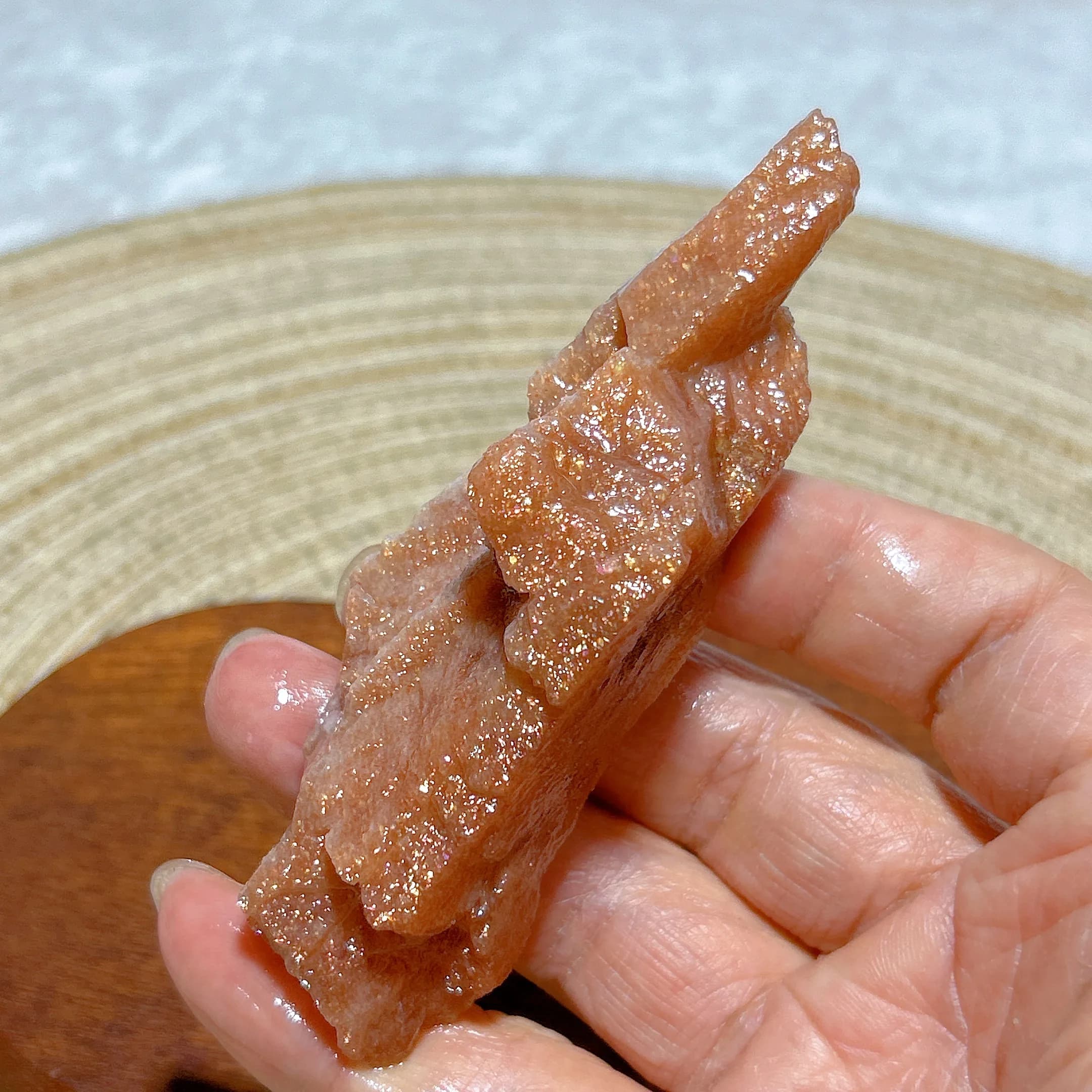 Healing Natural Crystal Gem SunStone Raw Stone Rainbow Flashy Gemstone High Quality  Mineral Energy Reiki Home Decorations Gift