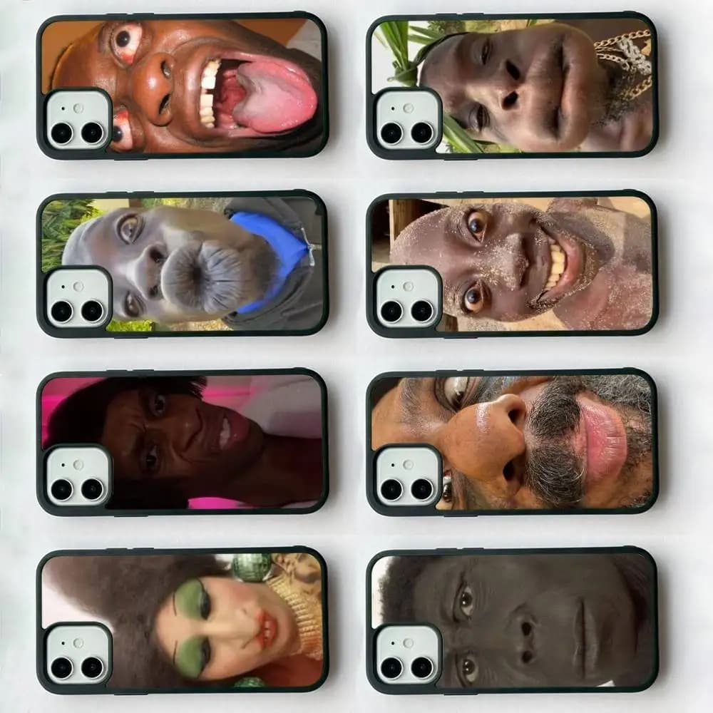Ugly Man Funny For IPhone 17 16 15 14 13 Pro 12 11 Pro Max Hard PC+TPU Phone Cases Back Cover