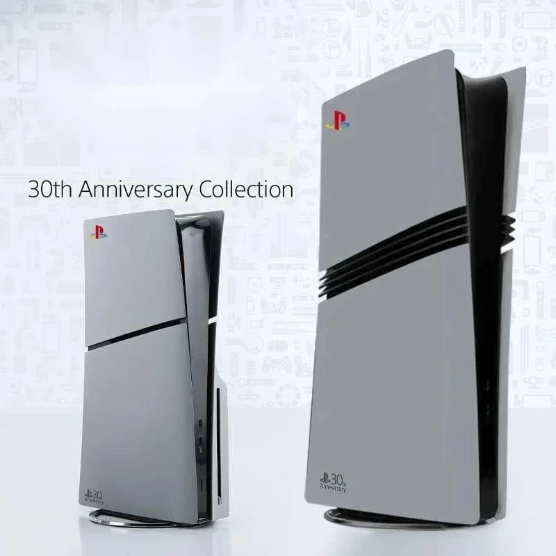 PS5 Pro 30th Anniversary Case Grey Frosted Shell Cover Replacement Housing For PS5 Slim Console Skin Accessories Gift Decor
