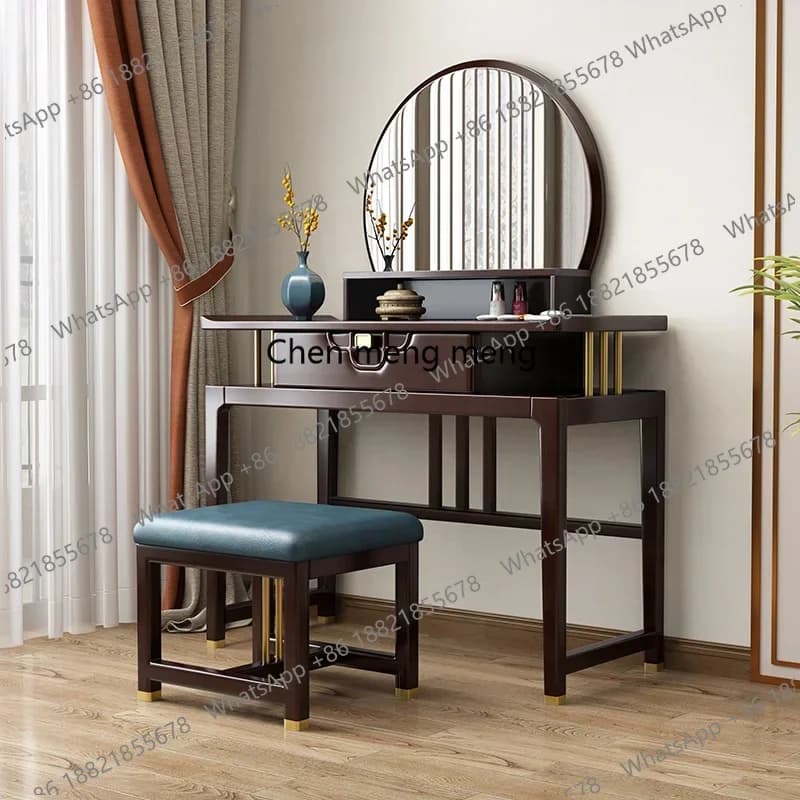 Mirror Bedroom Dresser Eithe Drawers Girl Brown Luxury Living Room Dressing Table Storage Makeup Coiffeuse De Chambre Furniture