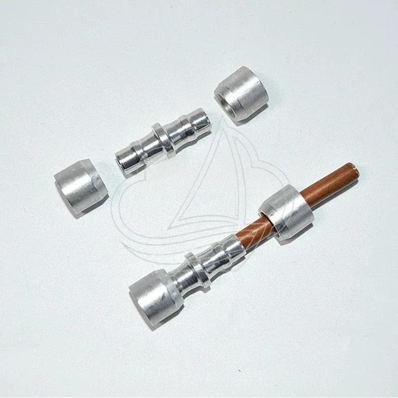 5PCS Refrigeration Maintenance Copper-Aluminum Pipe Joint for Air Conditioner Refrigerator Freezer, No Welding Required