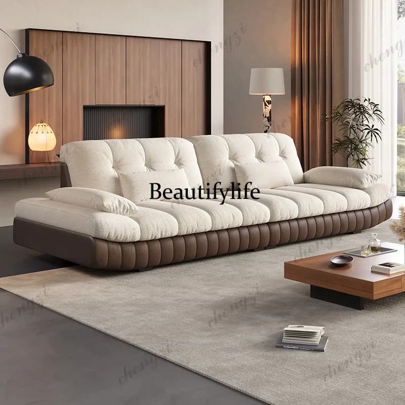 K182 Minimalist Multifunctional Sofas Modern Style Relaxing Comfortable Reclining Sofa 3 Seater Family Classic Home Furniture