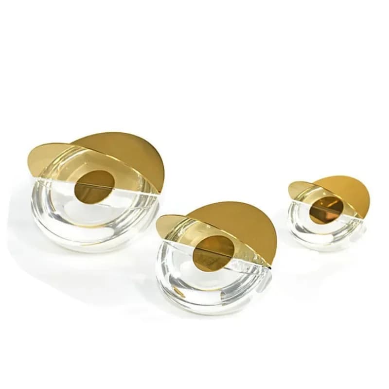 Nordic white marble crystal spherical geometric ornament, Italian modern minimalist style soft decoration