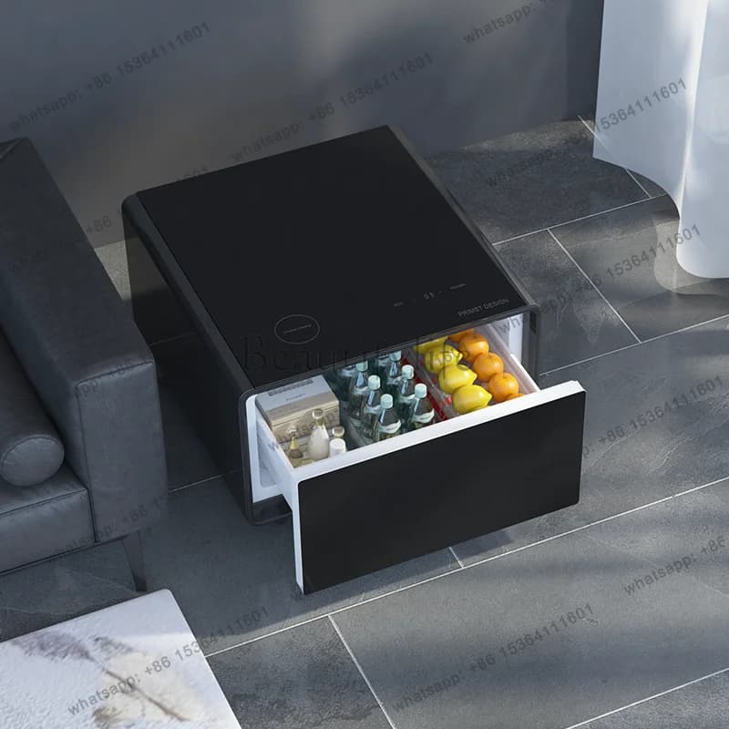 Wireless Charging With Cooling Drawer Bedside Smart Coffee Table Outdoor Furniture With Fridge Refrigerators