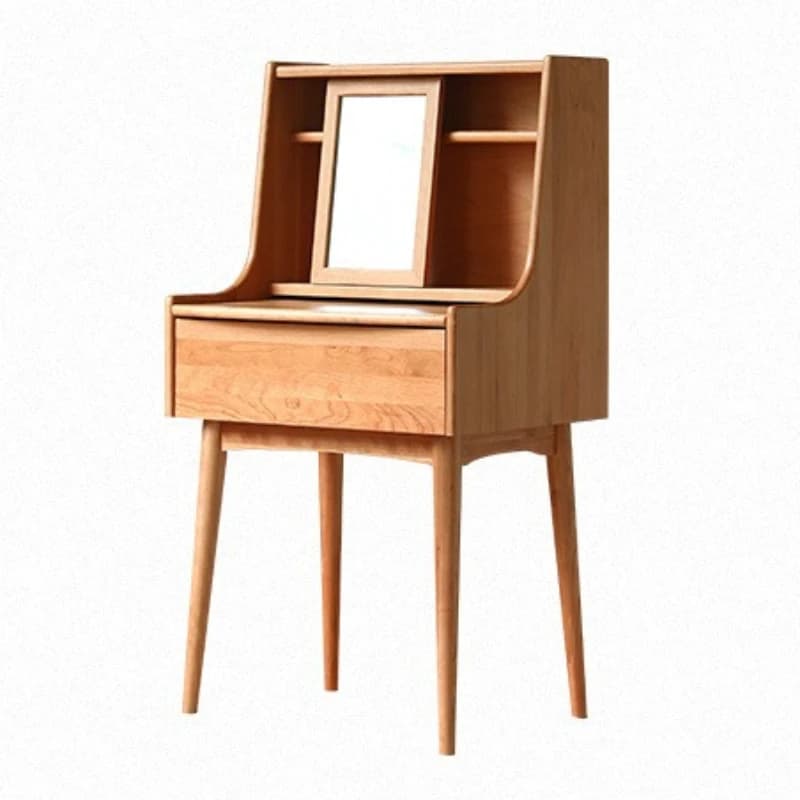 Solid wood dresser cherry wood, small apartment bedroom makeup table