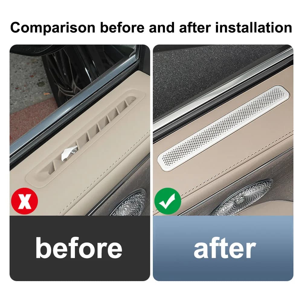 For ZEEKR 8X 2026 Protective Cover For Door Air Outlet stainless Steel Material Automotive Modification Supplies Anti-clogging ﻿