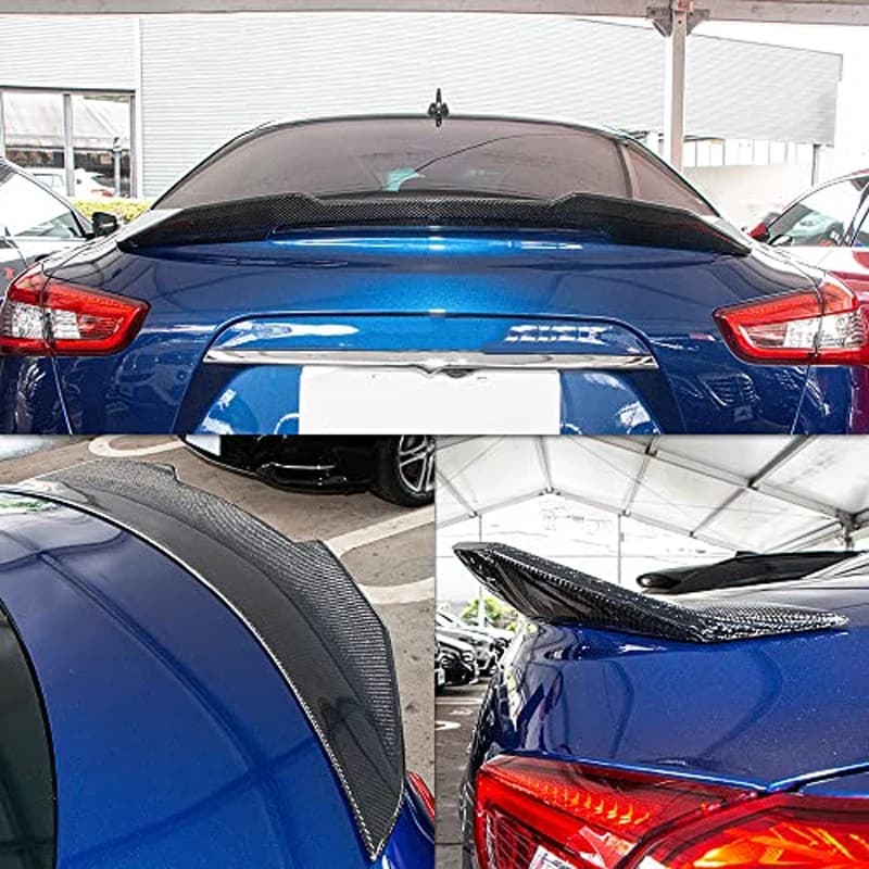 FOR Maserati Ghibli PSM Style Carbon fiber Rear Spoiler Trunk wing 2013-2023 FRP  Forged carbon
