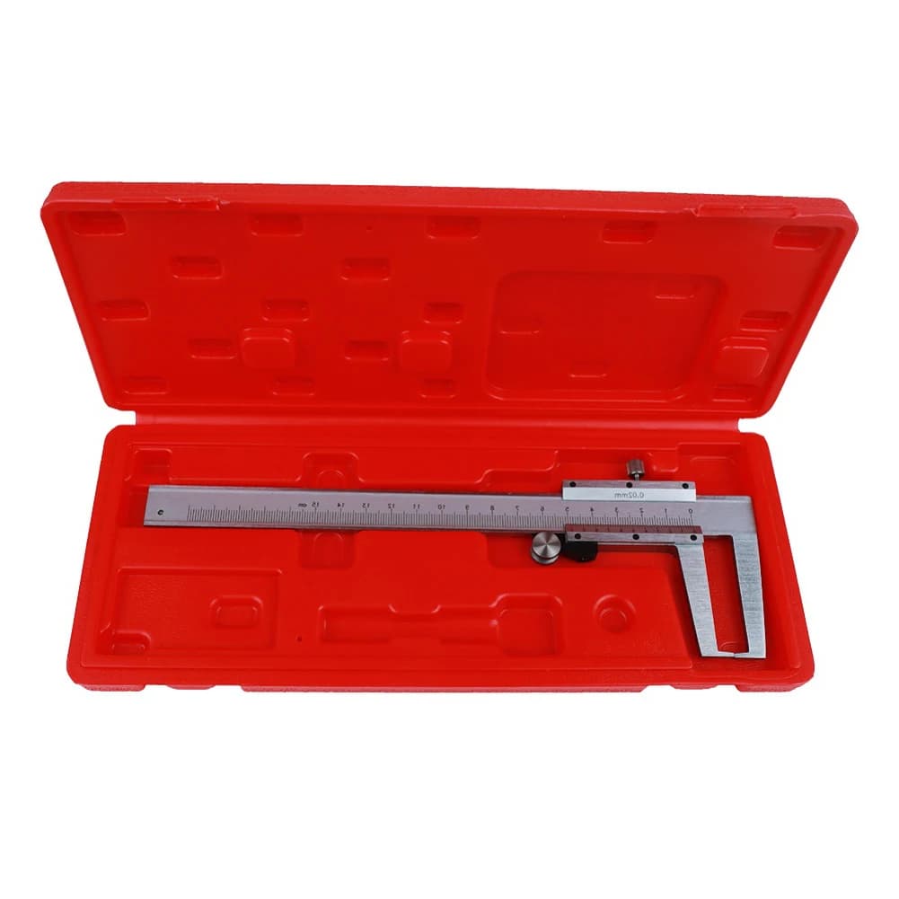 Carbon Steel Vernier Caliper for Precise Measurement of Outside Diameter Inside Diameter Depth Step with 0 02mm Scale
