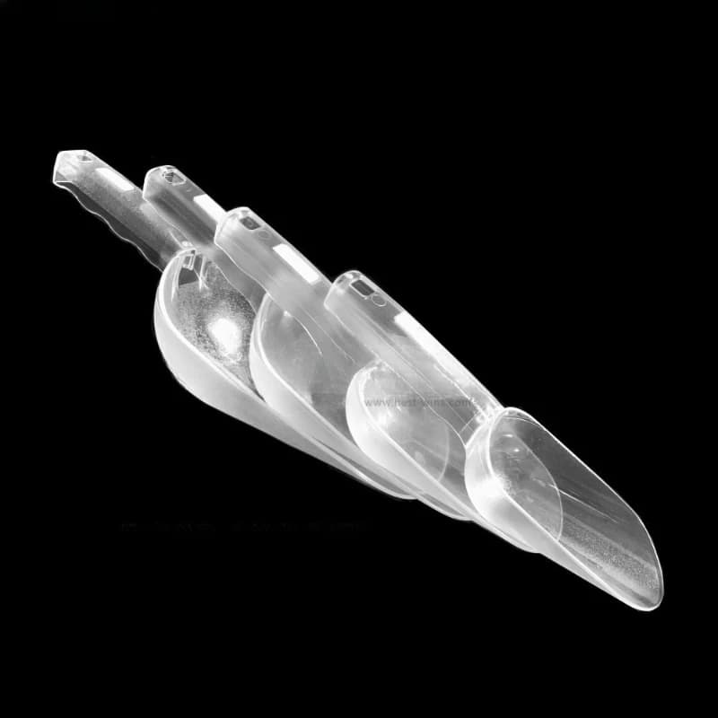 Multi-specification PC transparent plastic ice shovel food material shovel baking flour shovel milk tea shop commercial kitchen
