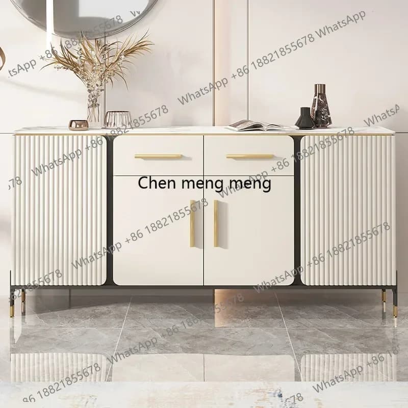 K153 Italian Style Slate Living Room Cabinets Minimalist Sideboards European Modern Storage Bowl Cabinet Living Room Drawer Furn