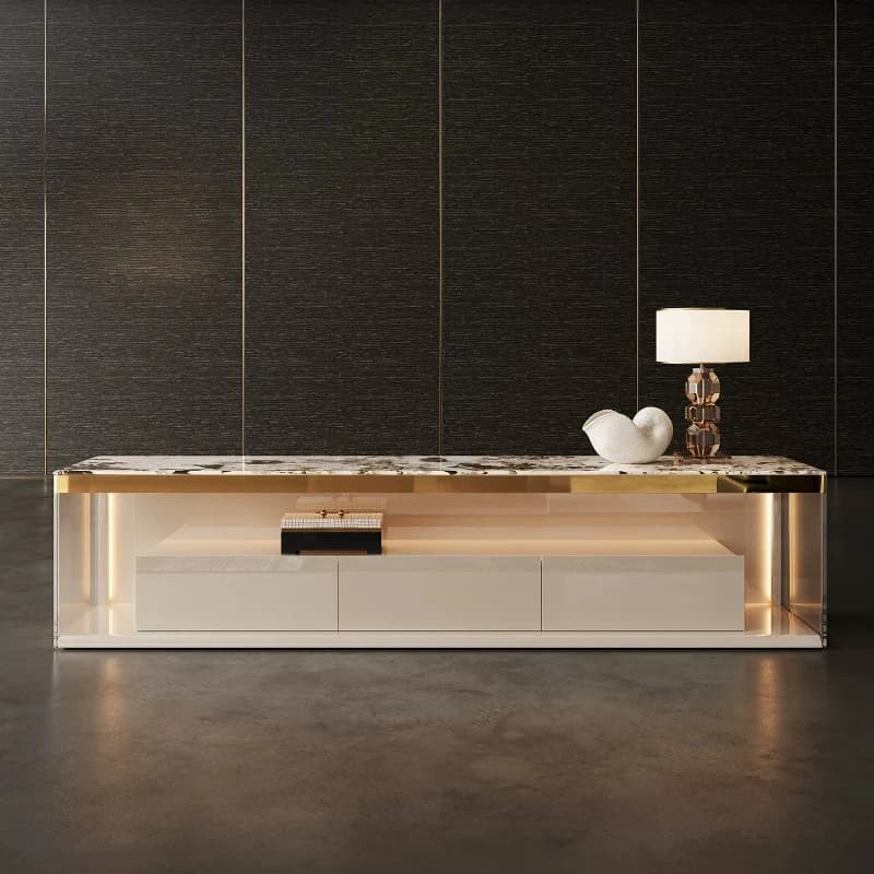 Modern Lights Tv Stand Luxury Smart Hotel Center Tv Table Entertainment Bookshelves Muebles Para Salas Furniture Living Room