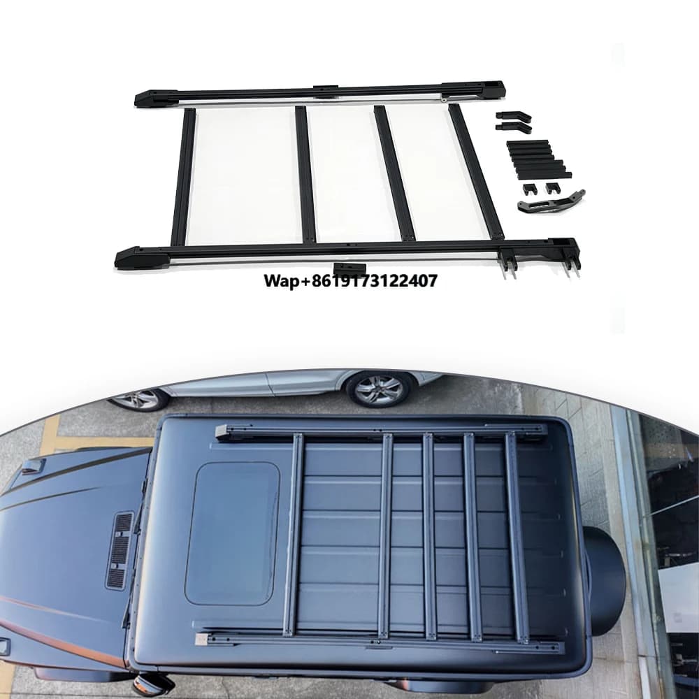 W465 G Works Style Luggage Rack with Ladder G63 G500 G450D Roof Racks Cargo Carrier Hiqh Quality Roof Rack Exterior Auto Parts