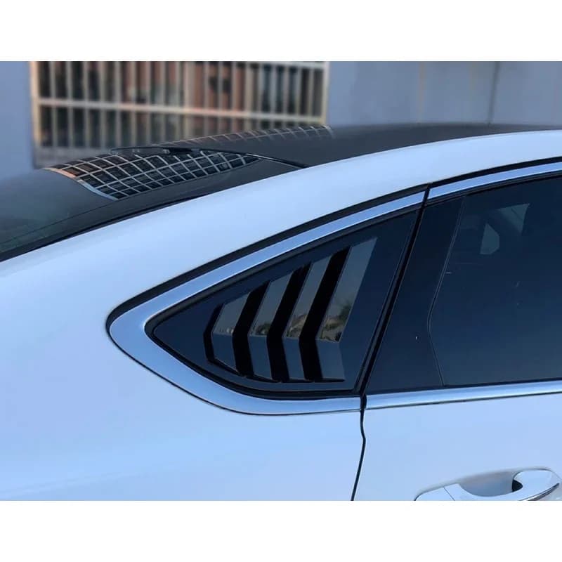 Rear Side Vent Window Scoop Louvers Fit For Ford Mondeo Fusion 2013-2018  Shutter Cover ABS Sticker