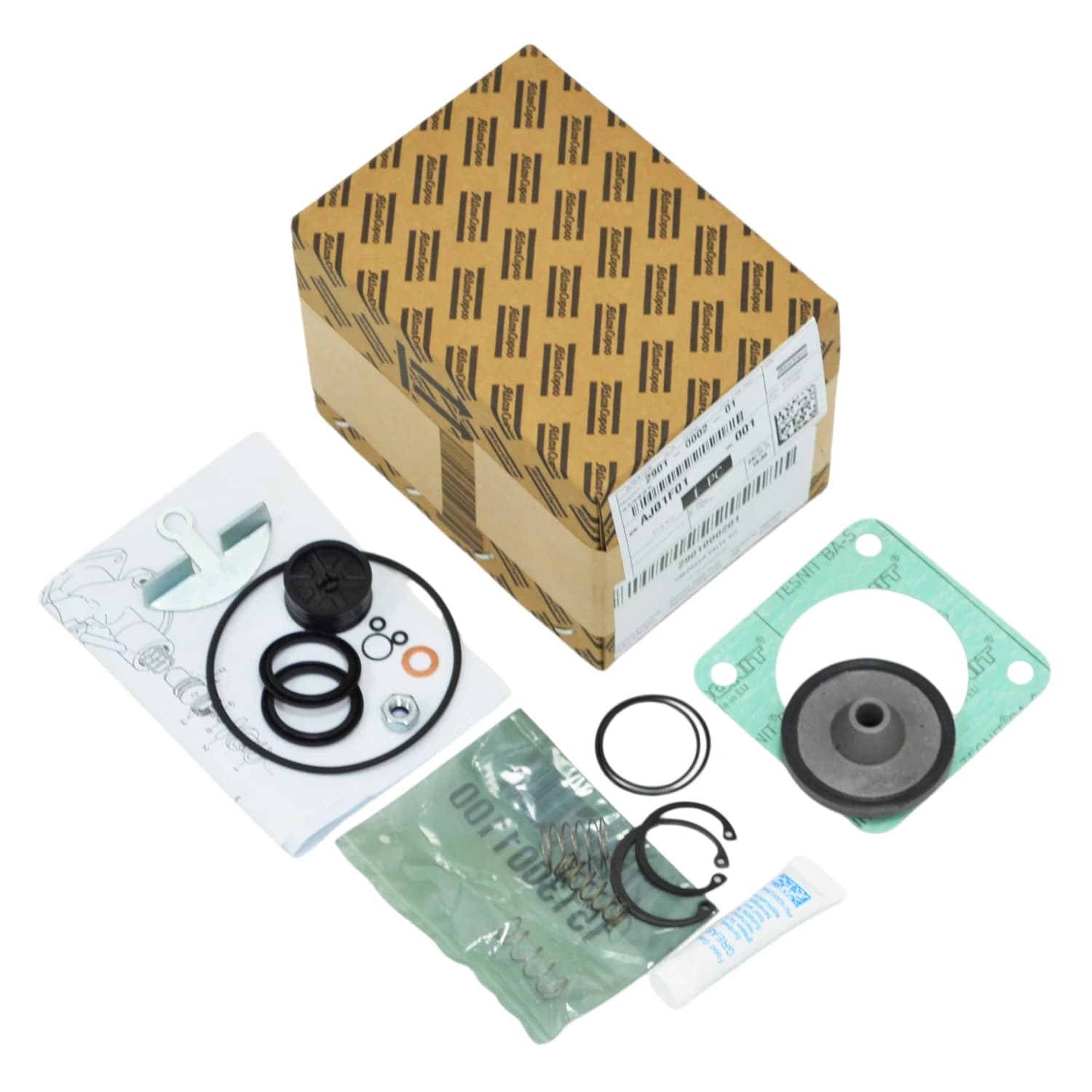 LiutechAtlas Copco 2901000201 Metal Unloader Valve Service Kit for Oil Injected Screw Compressors with 1 Year Warranty