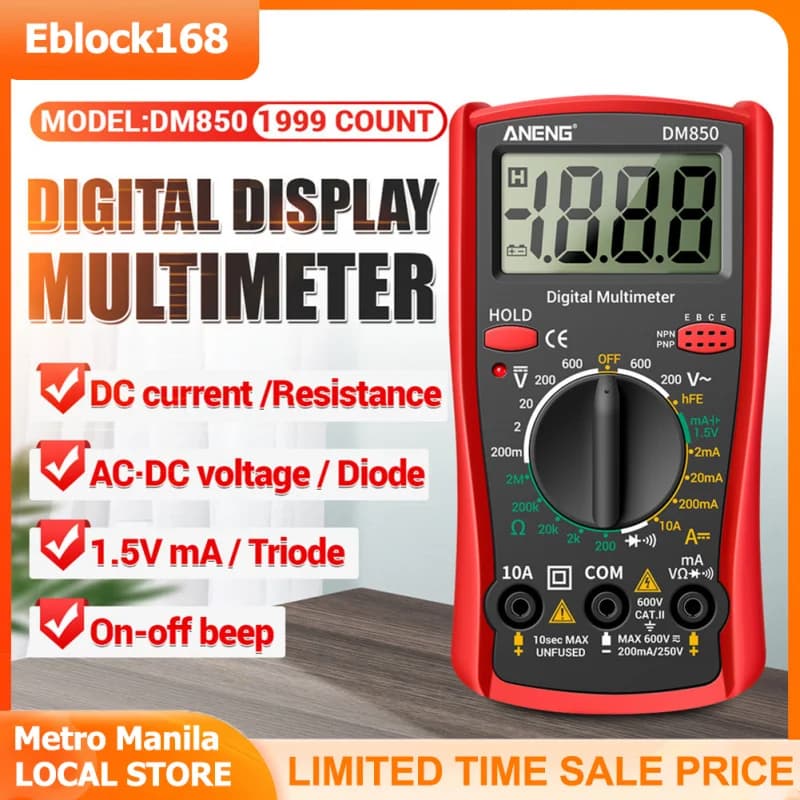 ANENG DM850 Professional Digital Multimeter Tester High Precision Small Household Multi Tester For Electrical Tools