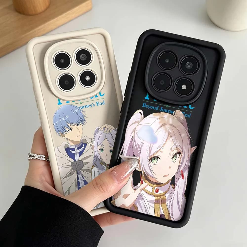 Frieren Beyond Journey End Phone Case For Xiaomi Redmi Note 15 14 13 12 11 10 14S 11S Pro Plus 5G Eye Ladder Silicone Cover