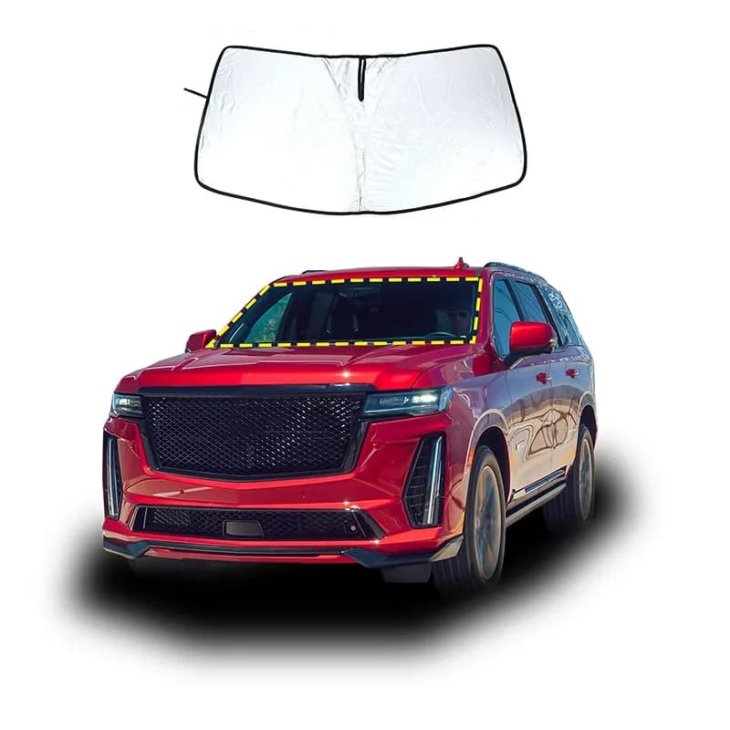 For Cadillac Escalade 2021-2024 Aluminum Foil/Silver Tape Car Front Windshield UV Sunshade Car Interior Protection Accessories