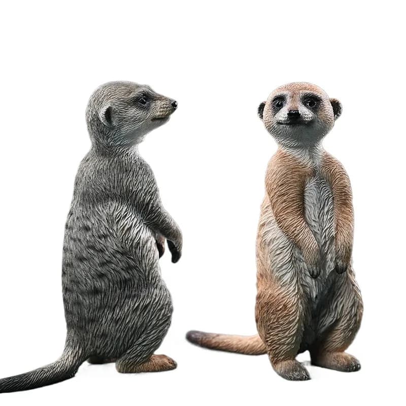 Meerkat, meerkat model, simulated animal periphery, mini trendy toy jewelry ornament, desktop figure