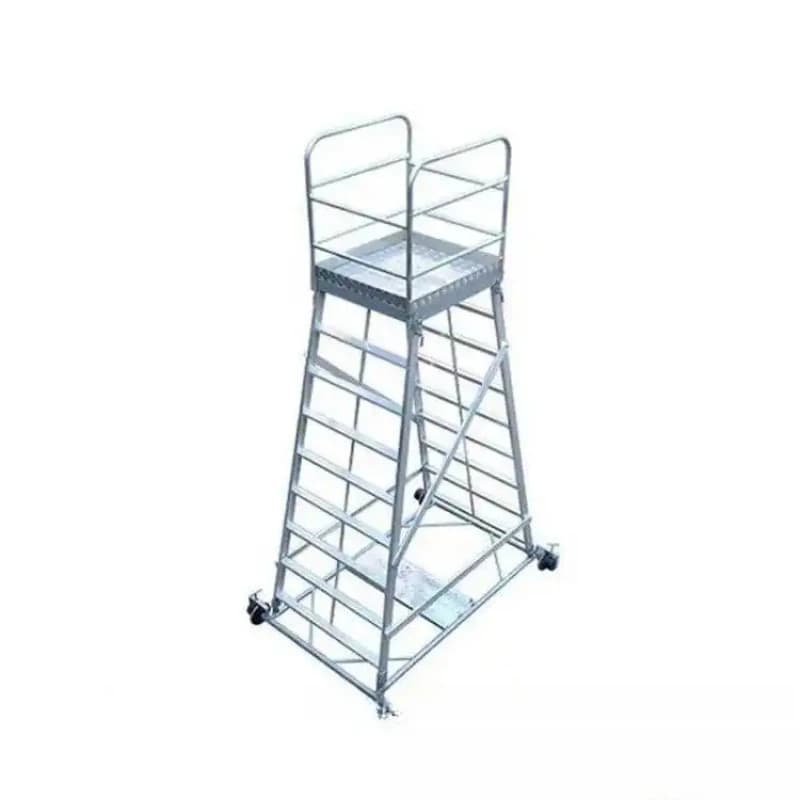 Tunnel construction and maintenance Aluminum ladder car Electrification maintenance ladder car Railway emergency maintenance