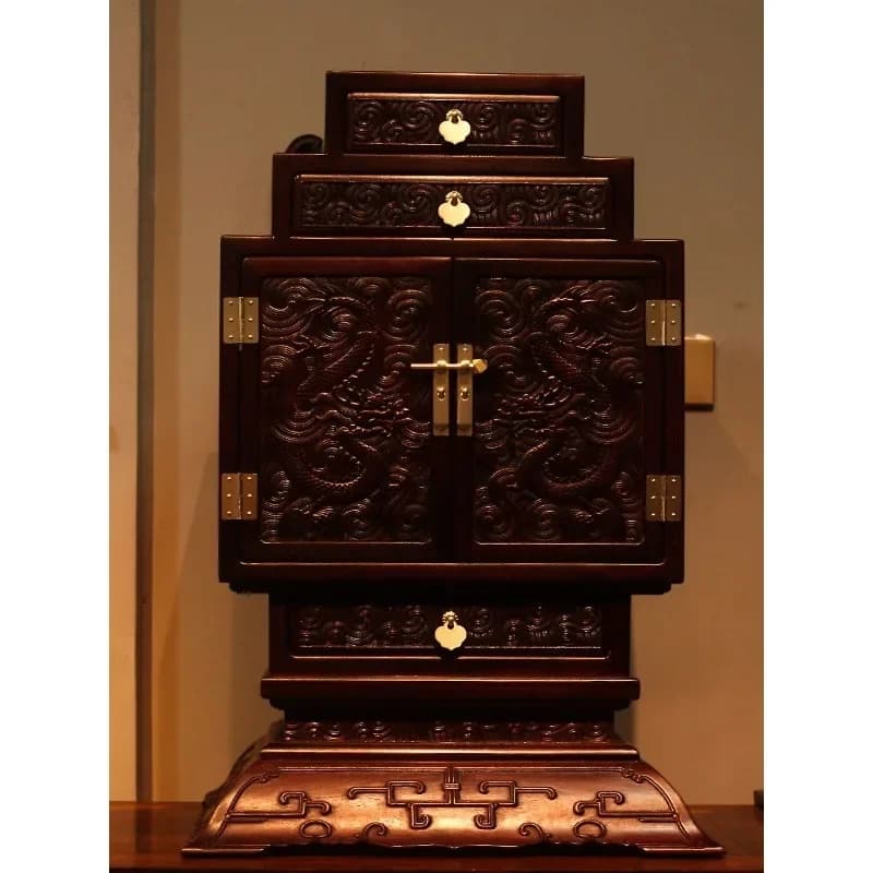 Multi-layer desktop locker, solid wood, storage cabinet,  cabinet