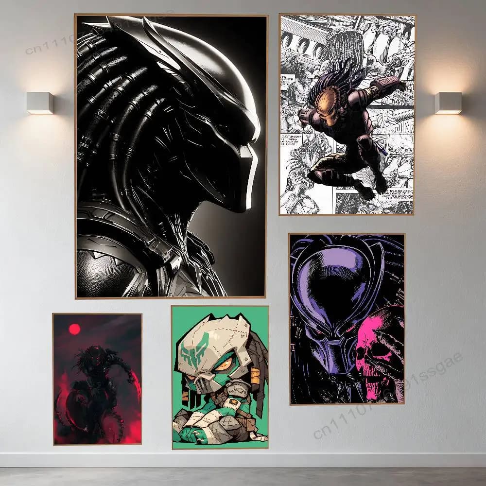Cool The P-Predator Poster Wall For Sticky Decoration Waterproof Home Living Room Bedroom Bar